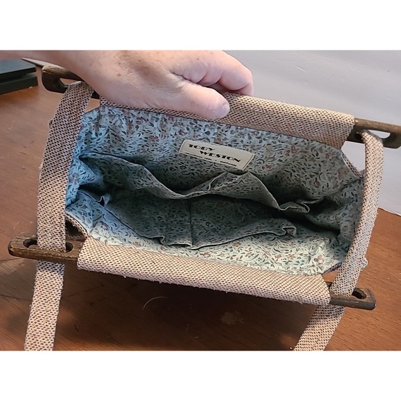 Vintage TOBY WESTON USA Cream Tan‎ CANVAS Bohemian California - Picture 5 of 15